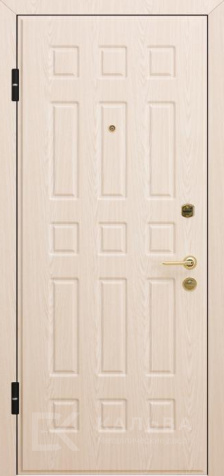 Фото №2 «Входная дверь серая волна снаружи внутри белёный дуб для квартиры №322»